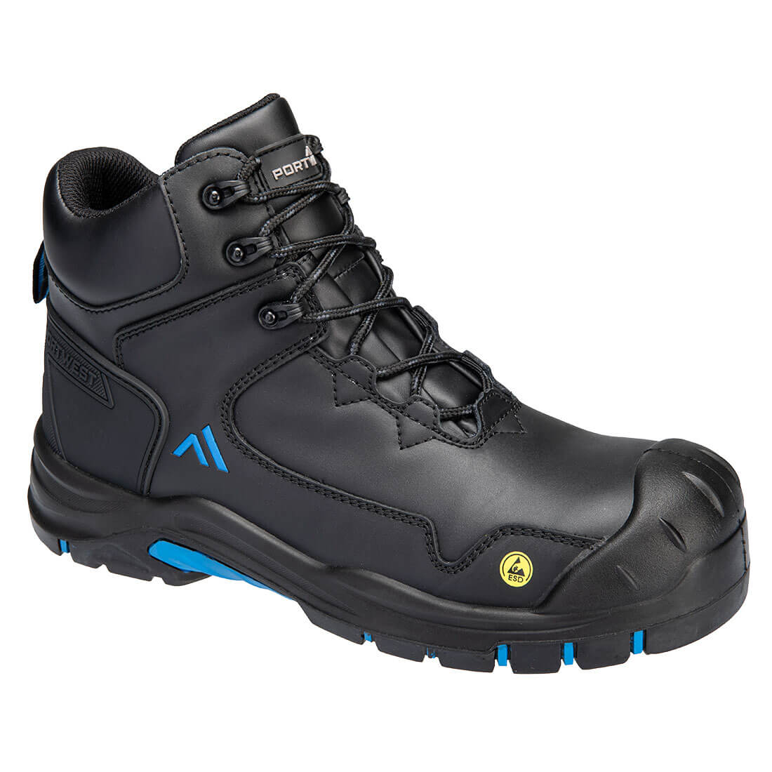 Portwest FC18 Apex Composite Mid Boot S3S ESD HRO SR SC FO (Black