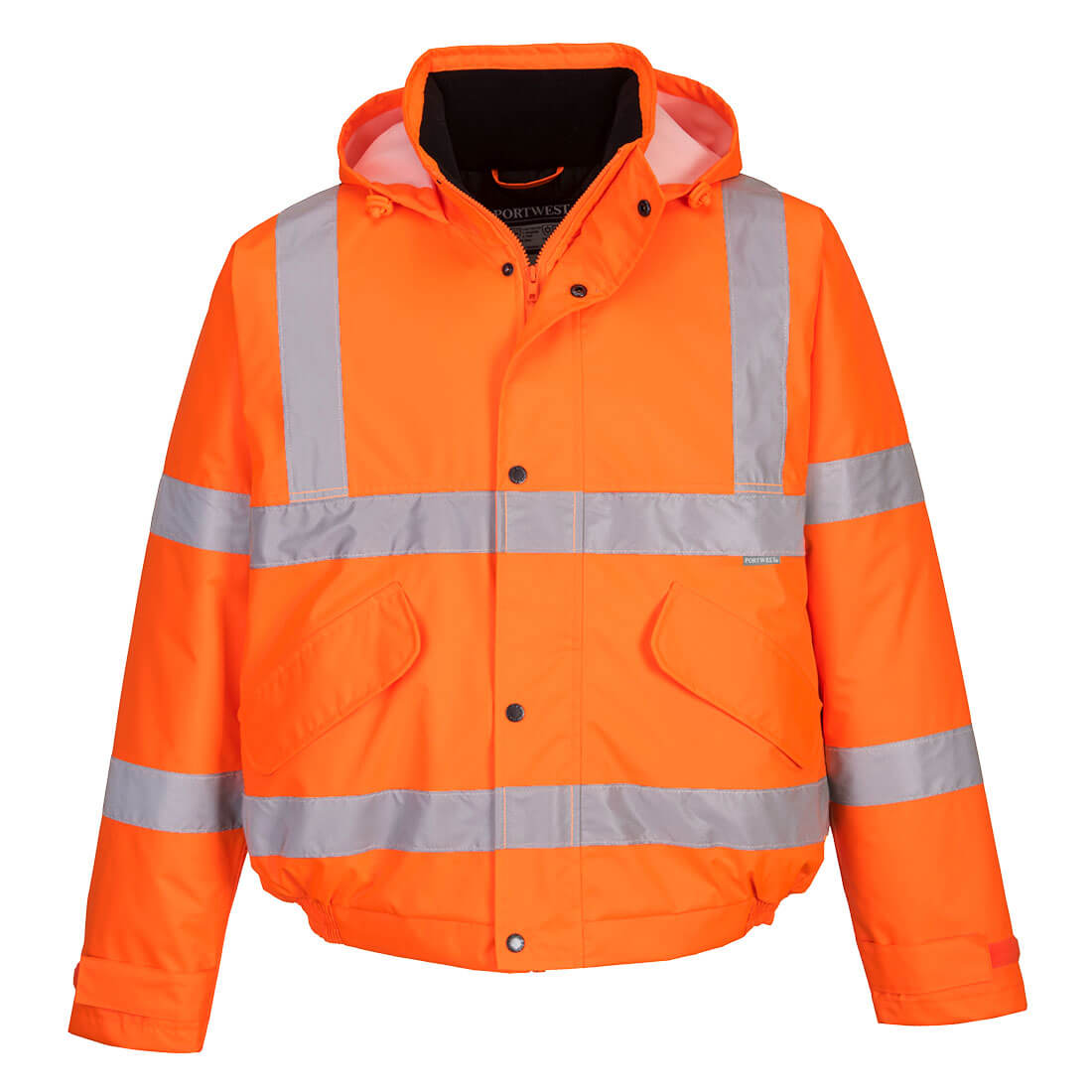 Portwest S463 Hi-Vis Winter Bomber Jacket - Waterproof, Warm, Rail