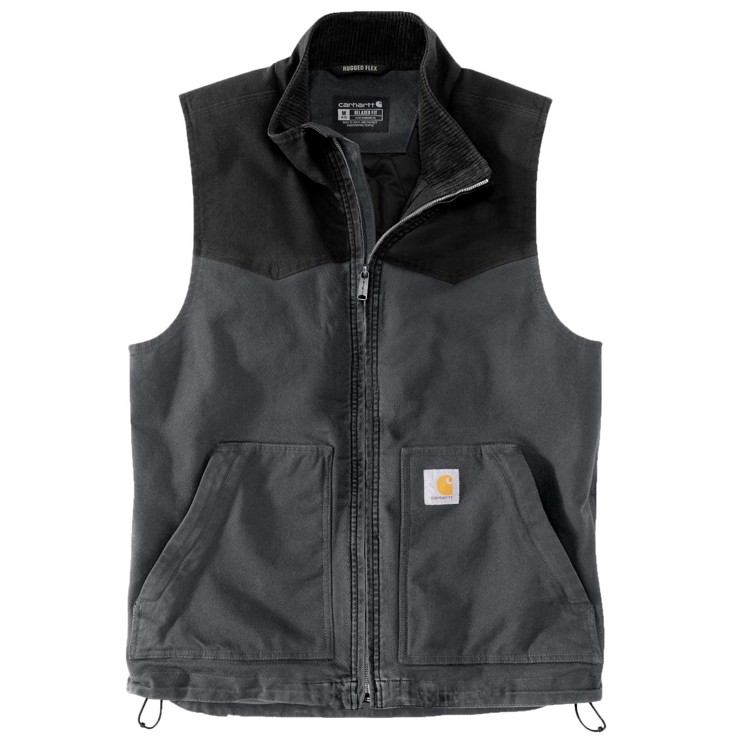 Carhartt 106433 Montana Rugged Flex Duck Insulated Vest - Shadow/Black
