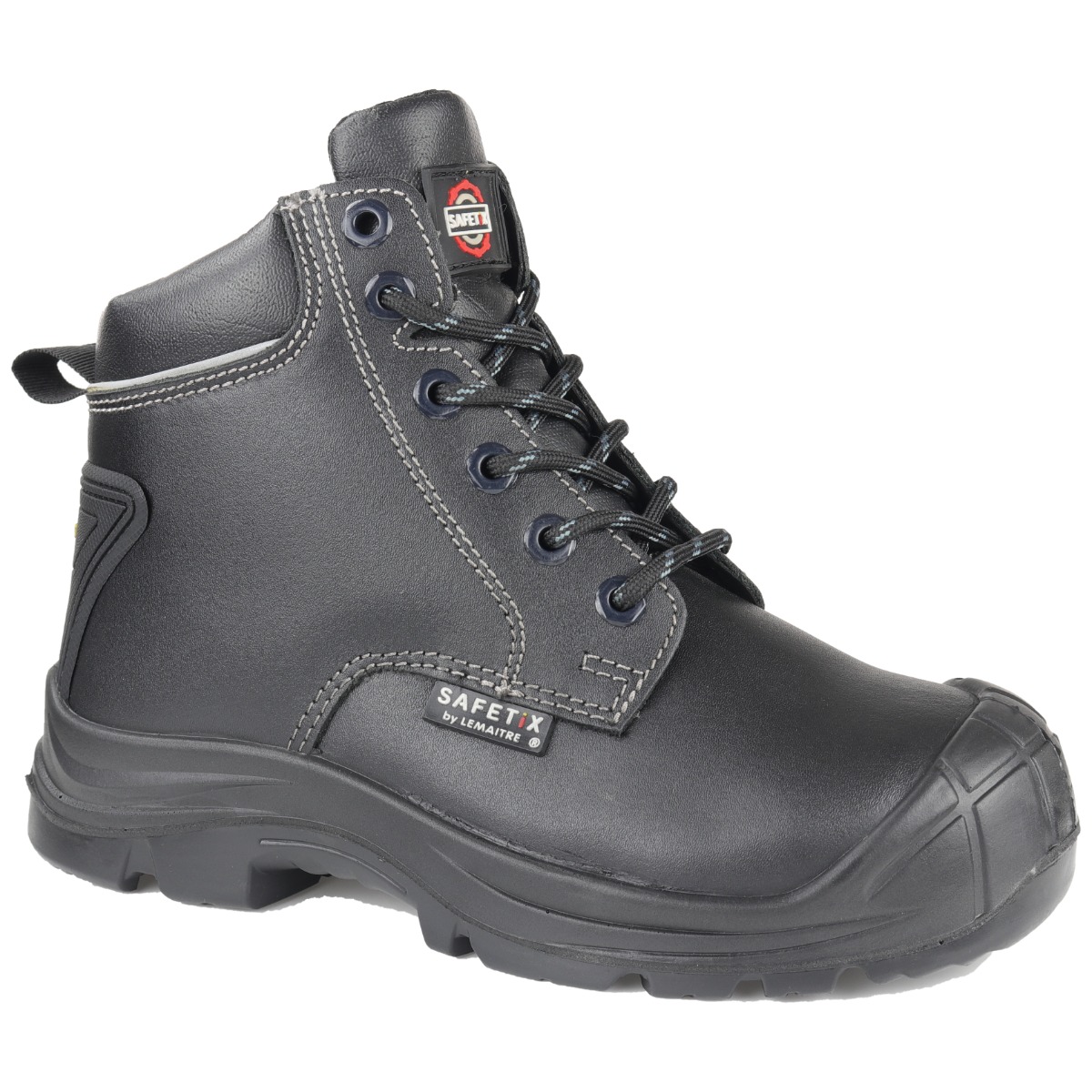 SAFETIX PB227C Leo B PU/RU Derby Safety Boots - S3 HRO SRC - Black
