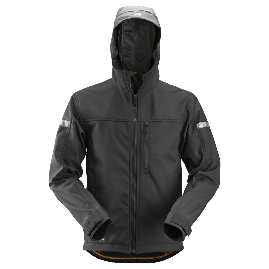 Snickers 1229 AllroundWork Softshell Jacket with Hood Black/Black
