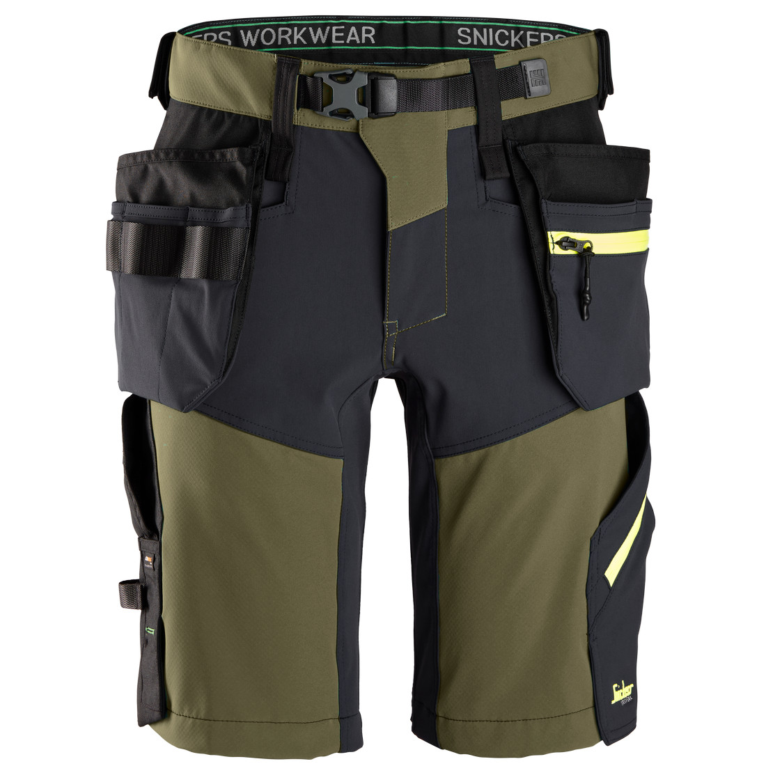 パンツ WACKOMARIA SWITCHING50'S SHORTTROUSERSXL Snickers 6140 FlexiWork Softshell Stretch Shorts+ Holster Pockets