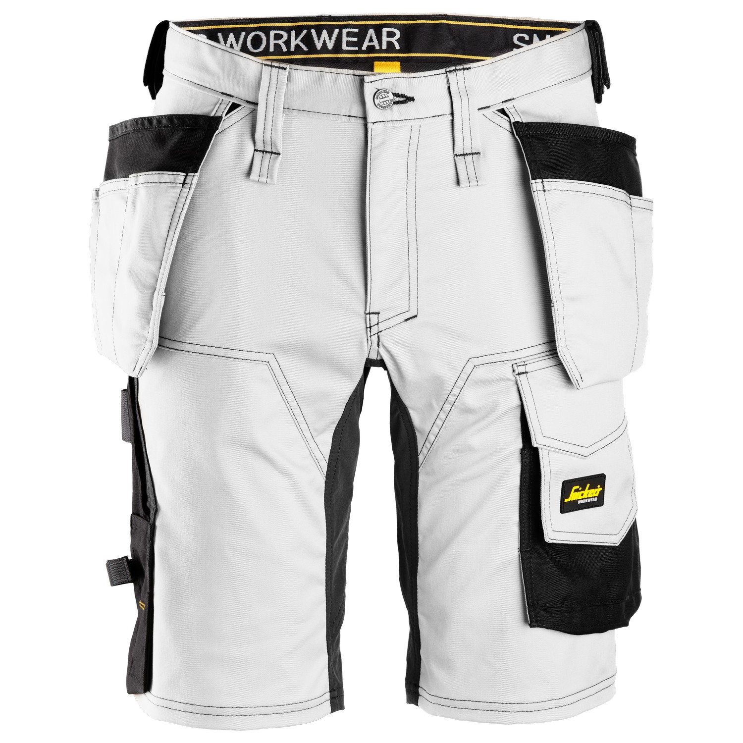 Snickers 6141 AllroundWork Stretch Shorts Holster Pockets White