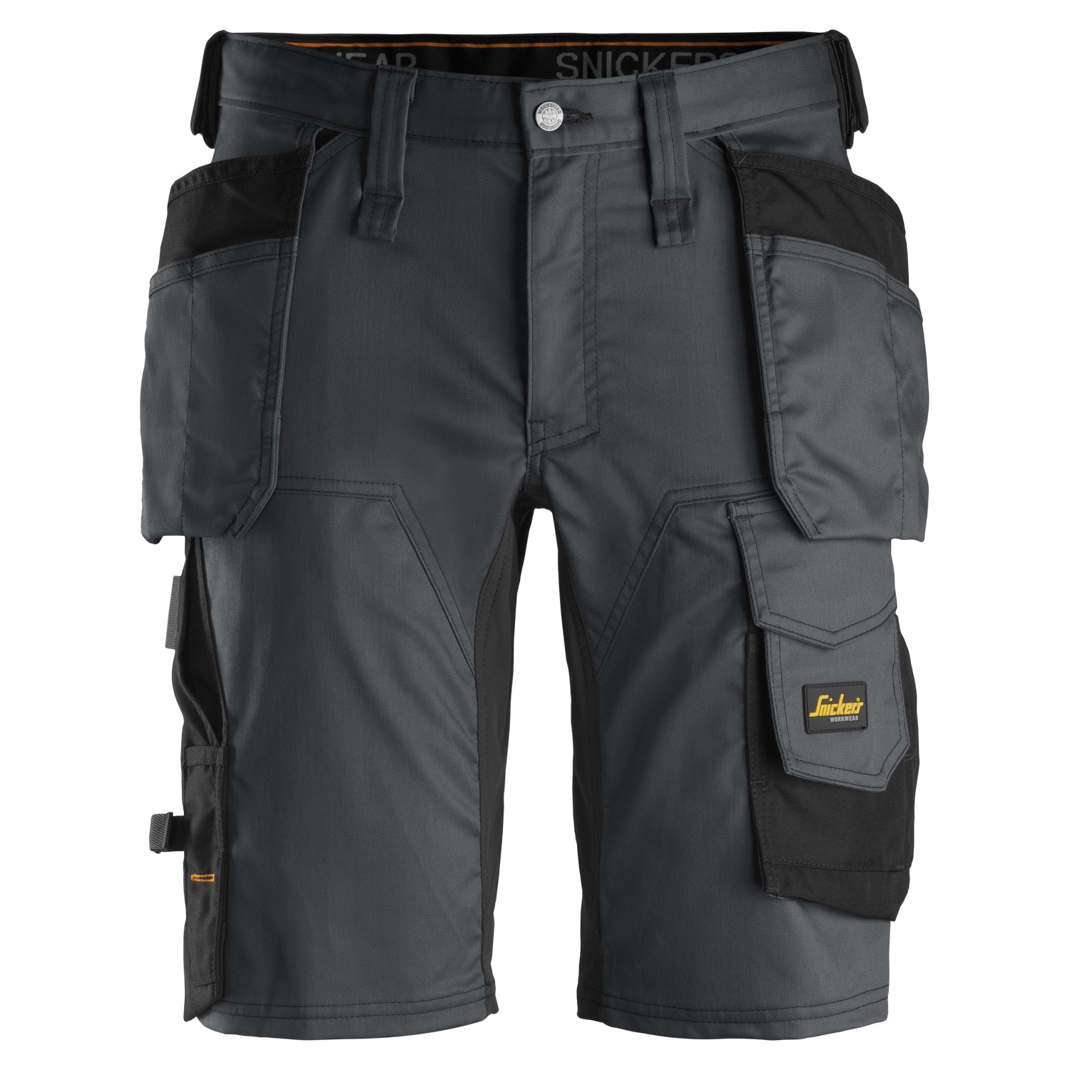 Snickers 6141 AllroundWork Stretch Shorts Holster Pockets | Steel
