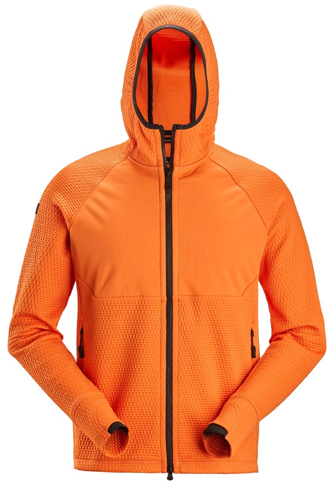 Snickers 8405 Flexiwork Full-Zip Midlayer Hoodie (Warm Orange)