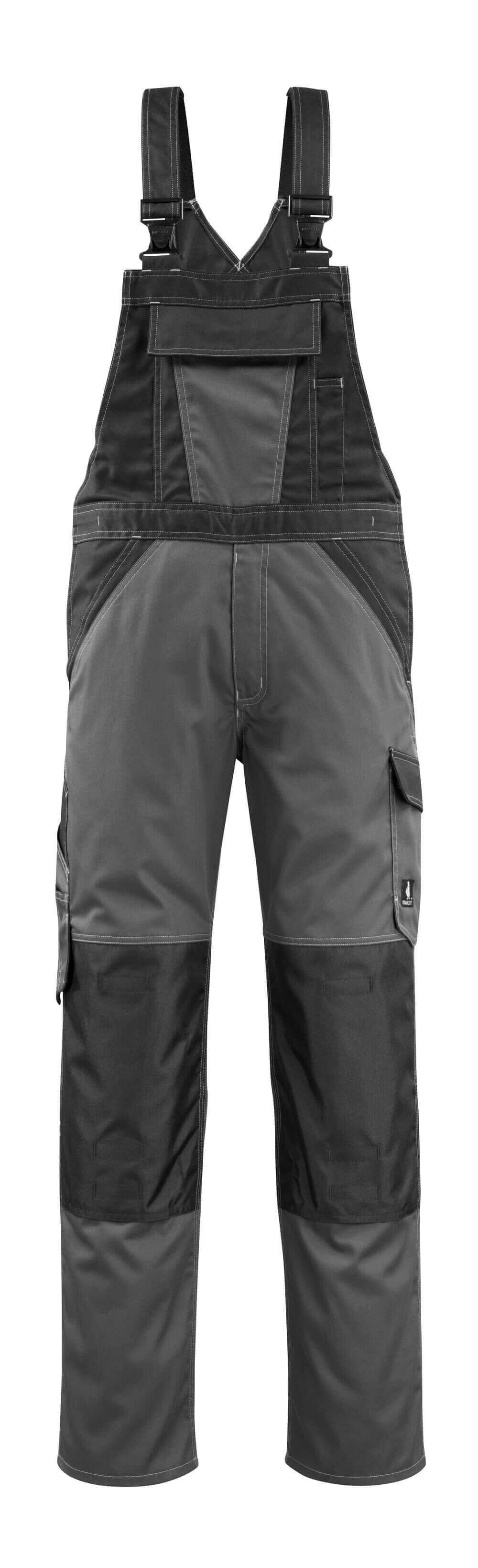 MASCOT 15769 Leeton Light Bib & Brace With Kneepad Pockets - Dark ...