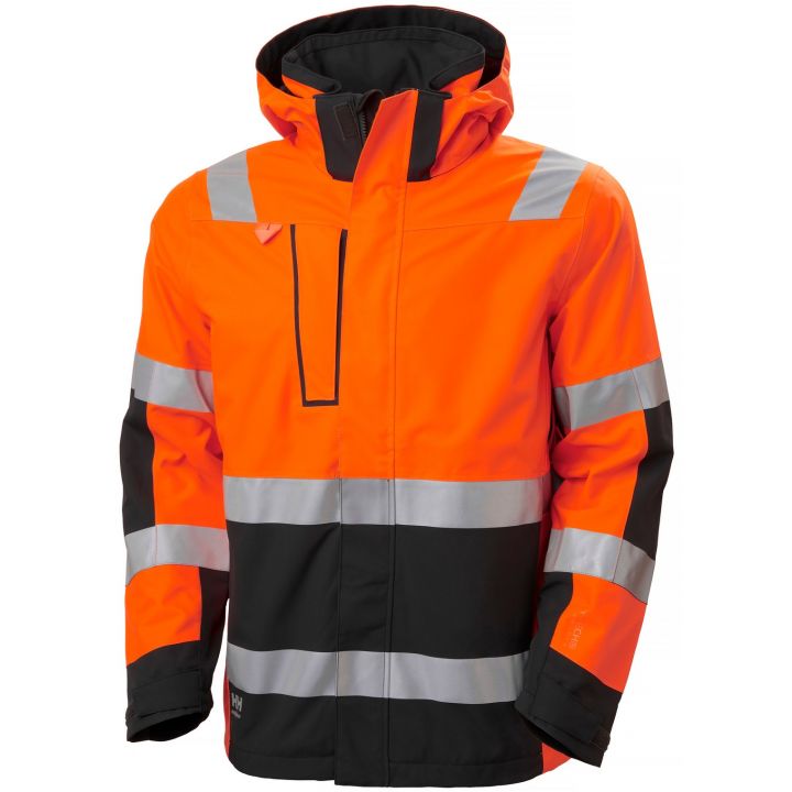 Helly Hansen 71195 Alna 2.0 Shell Jacket - Hi Vis Orange/Ebony