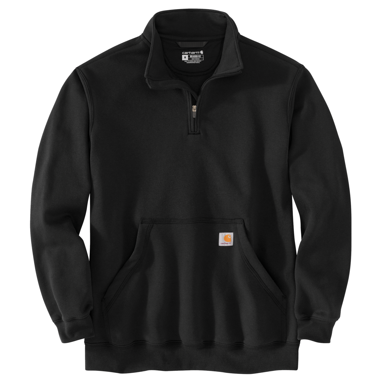 Carhartt 105294 Quarter-Zip Sweatshirt - Men's - Black
