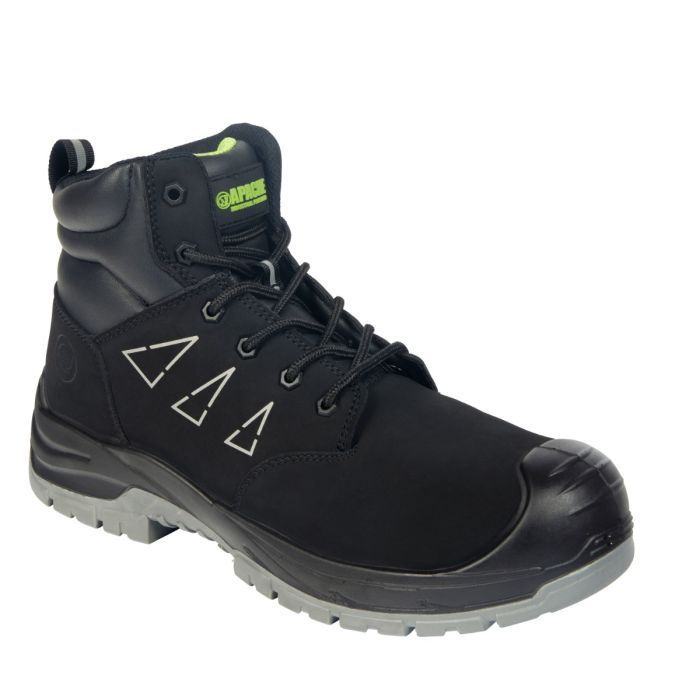 APACHE Armstrong Sicherheitsstiefel Herren – Wasserabweisend, Nicht Metallisch, GRS Wildleder, S3L, Rutschfest