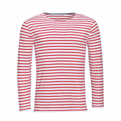 01402 SOL'S Marine Long Sleeve Stripe T-Shirt