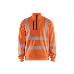Blaklader 3564 Hi-Vis Sweatshirt Half-Zip - Orange