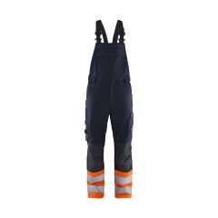 Blaklader 2888 Bib Trousers Multinorm Inherent - Navy Blue/Orange