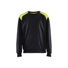Blaklader 3580 Sweatshirt - Black/Hi-Vis Yellow