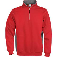 Fristads Half Zip Sweatshirt - 1705 DF - (Red)