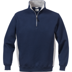 Fristads Half Zip Sweatshirt - 1705 DF - (Navy/Grey)