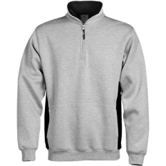 Fristads Half Zip Sweatshirt - 1705 DF - (Light Grey)