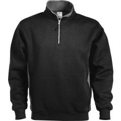 Fristads Half Zip Sweatshirt - 1705 DF - (Black)
