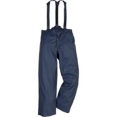 Fristads Rain Trousers - Stretch Material, Detachable Braces 216 RS (Navy)