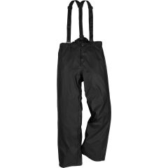 Fristads Rain Trousers - Stretch Material, Detachable Braces 216 RS (Black)
