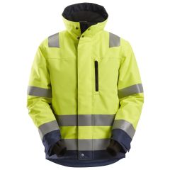 Snickers 1130 AllroundWork, High-Vis 37.5 Insulated Jacket Class 3 (High Visibility Yellow/Navy)