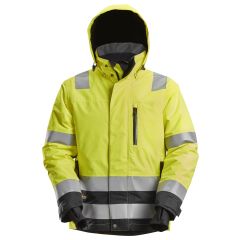 Snickers 1132 High-Vis Class 3 Waterproof 37.5 Insulated Jacket  (High Vis Yellow/Black)