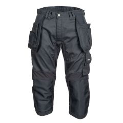 Tranemo 1194 COMFORT 3/4 Length Craftsman Stretch Trousers - Black