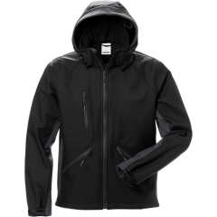 Fristads Acode Windwear Softshell Jacket 1414 SHI (Black/Grey)