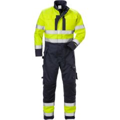 Fristads Flame High Vis Winter Coverall CL 3 - 8088 FLAM (Hi-Vis Yellow/Navy)