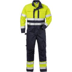 Fristads Flame High Vis Coverall  CL 3 - 8084 FLAM (Hi-Vis Yellow/Navy)