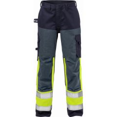 Fristads Flame High Vis Trousers Woman CL 1 - 2591 FLAM (Hi-Vis Yellow/Navy)