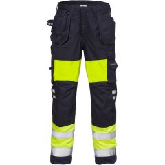 Fristads Flamestat High Vis Craftsman Trousers Woman  CL 1 - 2777 ATHS (Hi-Vis Yellow/Navy)