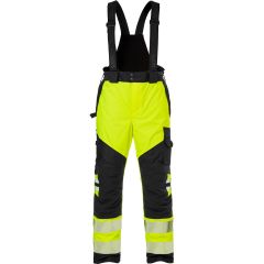 Fristads High Vis Airtech Trousers CL 2 - Waterproof, Breathable, Braces - 2515 GTT (Hi-Vis Yellow/Black)