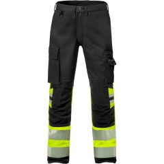 Fristads High Vis Stretch Trousers CL 1 - 2705 PLU (Hi-Vis Yellow/Black)