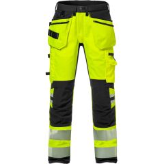 Fristads High Vis Craftsman Stretch Trousers CL 2 - 2707 PLU (Hi-Vis Yellow/Black)