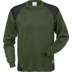 Fristads Long Sleeve T-Shirt - 7071 THV (Army Green/Black)