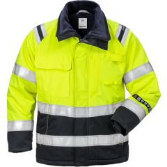 Fristads Flamestat High Vis Winter Jacket Woman - 4285 ATHS (Hi-Vis Yellow/Navy)