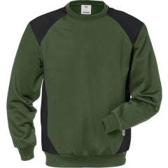 Fristads Stretch Sweatshirt  - 7148 SHV (Army Green/Black)