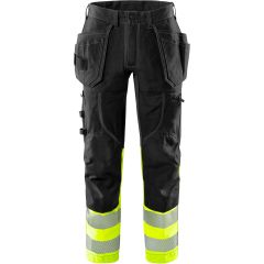 Fristads High Vis Craftsman Stretch Trousers CL 1 - 2608 FASG (Hi-Vis Yellow/Black)