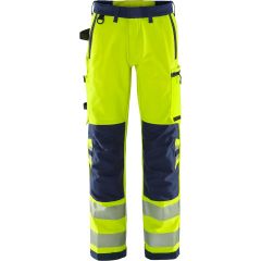 Fristads High Vis Green Stretch Trousers CL 2 - 2645 GSTP  (Hi-Vis Yellow/Navy)
