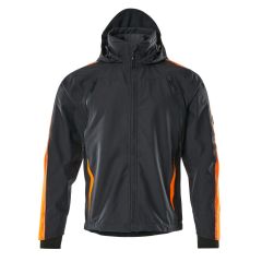 MASCOT 15001 Gandia Hardwear Outer Shell Jacket - Dark Navy/Hi-Vis Orange