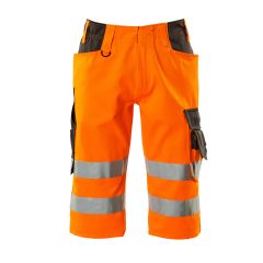 MASCOT 15549 Luton Safe Supreme Shorts, Long - Hi-Vis Orange/Dark Anthracite