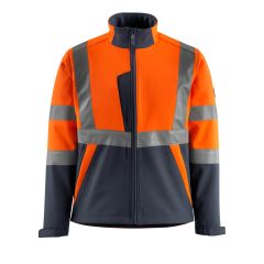 MASCOT 15902 Kiama Safe Light Softshell Jacket - Hi-Vis Orange/Dark Navy