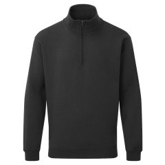 Fort Workwear Workforce 1/4 Zip Sweatshirt - Brushed Fleece Inner - Grey