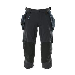Mascot 17049 3/4 Length Trousers with Holster Pockets - Unisex - Dark Navy