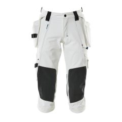 Mascot 17049 3/4 Length Trousers with Holster Pockets - Unisex - White