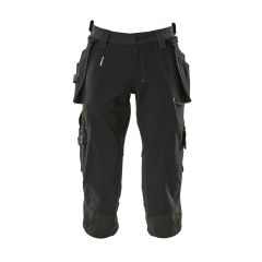 Mascot 17049 3/4 Length Trousers with Holster Pockets - Unisex - Black