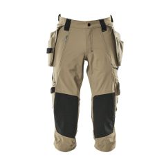 Mascot 17049 3/4 Length Trousers with Holster Pockets - Unisex - Light Khaki