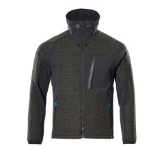 MASCOT 17105 Advanced Knitted Jacket With Zipper - Moss Green/Black