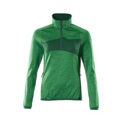 MASCOT 18053 Accelerate Fleece Jumper With Half Zip - Womens - Grass Green/Green