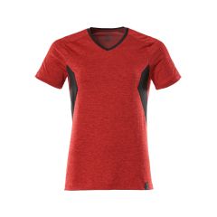 MASCOT 18092 Accelerate T-Shirt - Womens - Traffic Red-Flecked/Black